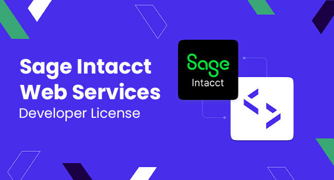 Sage Intacct Web Services Developer License