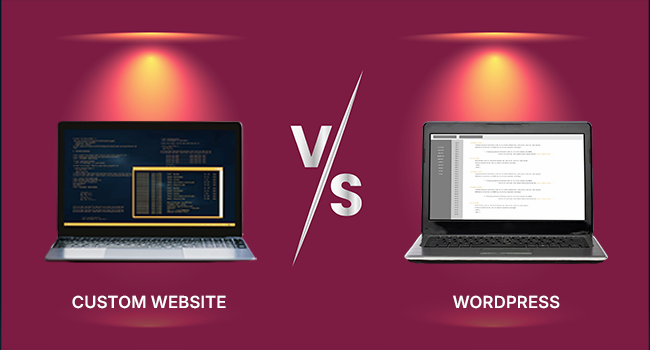 Custom website development cost vs WordPress